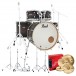 Pearl Decade Maple Pro-Drumset mit Sabian XSR-Becken, Satin Black Burst