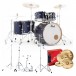 Pearl Decade Maple 6pc Pro Drum Kit w/Sabian XSRs, Ultramarine Velvet