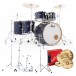 Pearl Decade Maple 6ks Pro Drum Kit so Sabian XSRs, Ultramarine Velvet