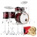 Pearl Decade Maple 6pc Pro Drum Kit w/Sabian XSRs, Deep Red Burst