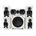 Wharfedale Diamond 9.1 HCP 5.1 Speaker Package, White Front View