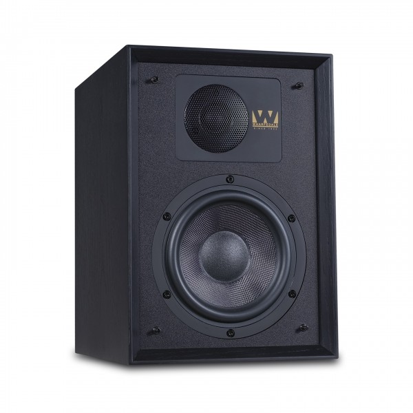 Wharfedale Denton 85 Speakers, Black Oak - Angled