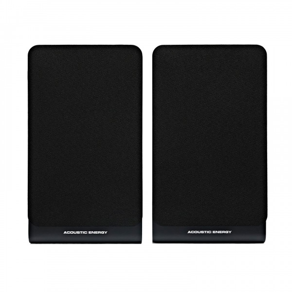 Acoustic Energy AE100 MK2 Bookshelf Speakers (Pair), Satin Black - grilles