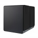 Acoustic Energy AE100 MK2 Bookshelf Speakers (Pair), Satin Black - angled with grilles