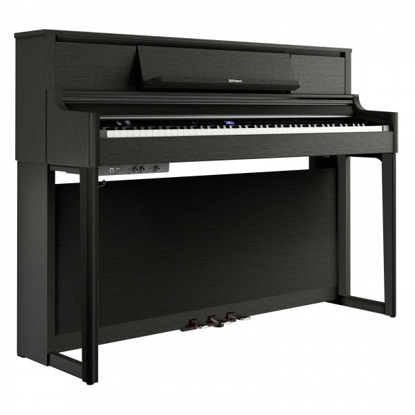 Roland LX-5 Digital Piano, Charcoal Black - side
