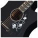 Gibson Dave Mustaine Songwriter Acoustic, Ebony - Skull Design