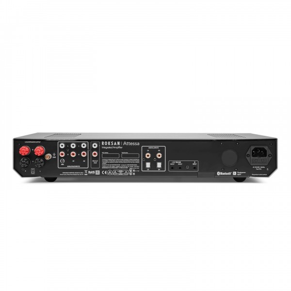 Roksan Attessa Integrated Amplifier, Black Back View