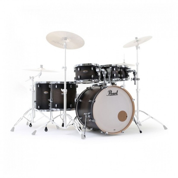 Pearl Decade Maple 22'' 7pc Drum Kit w/Hardware, Satin Black Burst