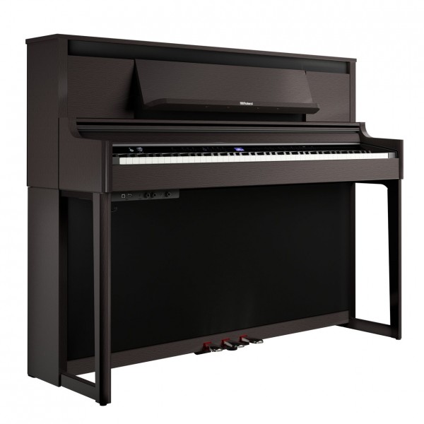 Roland LX-6 Digital Piano, Dark Rosewood - side