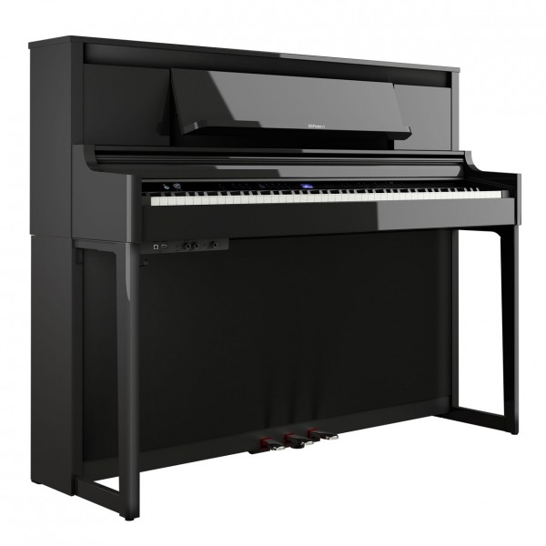 Roland LX-6 Digital Piano, Polished Ebony- side