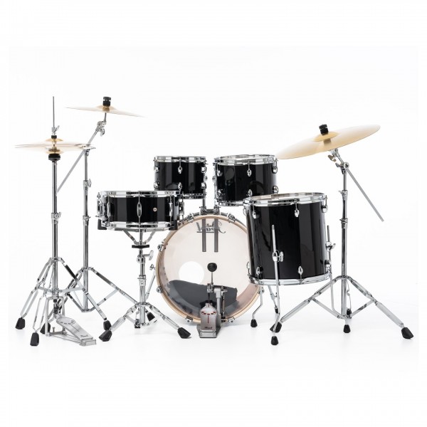Pearl Export EXX 20'' Fusion Drum Kit, Jet Black - Rear