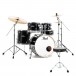 Pearl Export 20'' Fusion Drum Kit mit kostenlosem Hocker, Jet Black