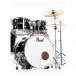 Pearl Export 20'' Fusion Drum Kit w/Free Stool, Jet Black - Bass Drum