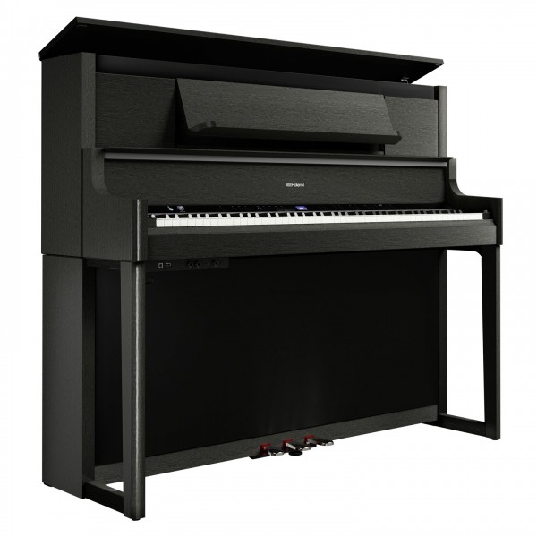 Roland LX-9 Digital Piano, Charcoal Black - side