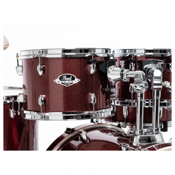 Pearl Export EXX 20" Fusion Drum Kit, Black Cherry Glitter - Mid Tom