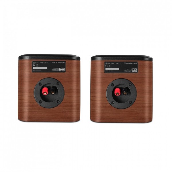 Wharfedale D300 3D Surround Speakers (Pair), Walnut