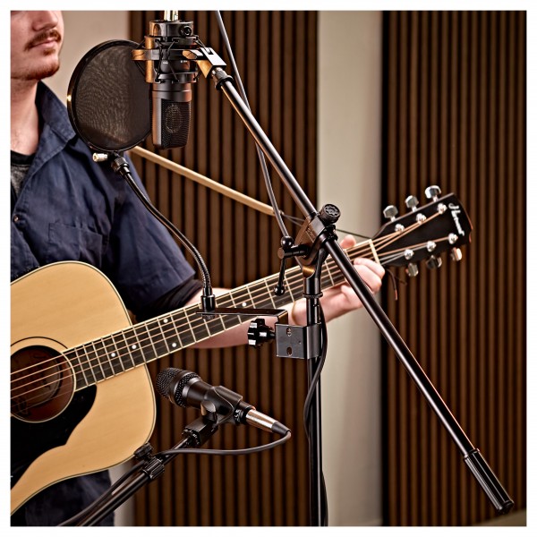G4M Cast Base Boom Microphone Stand