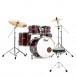 Pearl Export 20'' Fusion Drum Kit w/Free Stool, Cherry Glitter