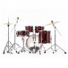 Pearl Export 20'' Fusion Drum Kit w/Free Stool, Cherry Glitter - Rear