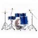 Pearl Export EXX 20'' Fusion Drum Kit, High Voltage Blue - Rear Angle 2