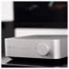 WiiM Amp Streaming Amplifier, Silver - Lifestyle