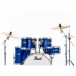 Pearl Export 20'' Fusion Drum Kit w/Free Stool, Voltage Blue - Rack Toms