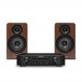 Marantz PM6007 & Acoustic Energy AE100 MK2, Walnut Hi-Fi Bundle Front View