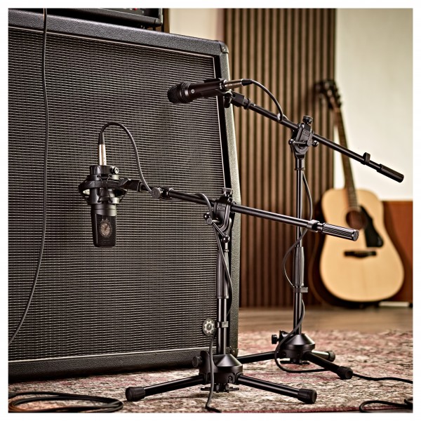 G4M Short Telescopic Boom Microphone Stand, 3 Pack