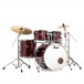 Pearl Export  exportaciones  EXX 22'' Rock Drum Kit,    Black Cherry cereza brillo