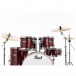 Pearl Export EXX 22'' Rock Drum Kit, Black Cherry Glitter - Rack Toms