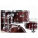 Pearl Export EXX 22'' Rock Drum Kit, Black Cherry Glitter - High Tom