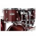 Pearl Export EXX 22'' Rock Drum Kit, Black Cherry Glitter - Mid Tom