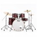Pearl Export 22'' Rock Drum Kit w/Free Stool, Cherry Glitter - Front
