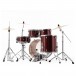 Pearl Export 22'' Rock Drum Kit w/Free Stool, Cherry Glitter - Rear Angle 2