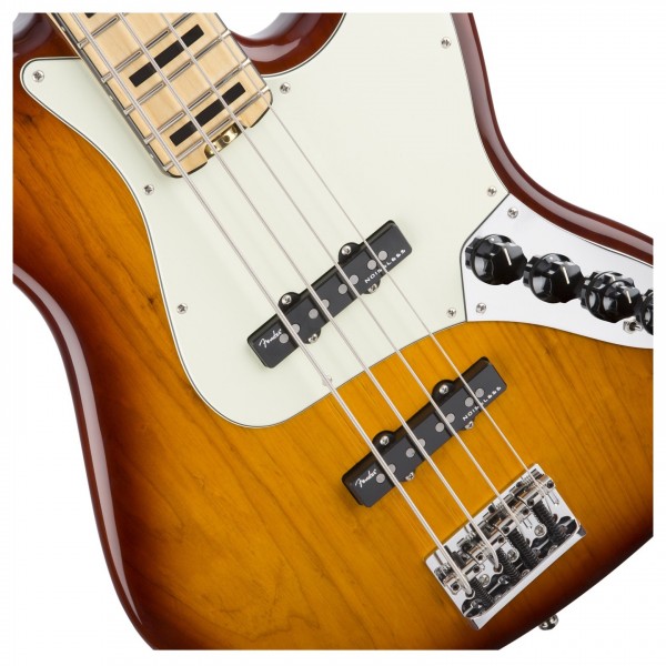Fender American Elite Jazz Bass, Ash, MN, TBS Close
