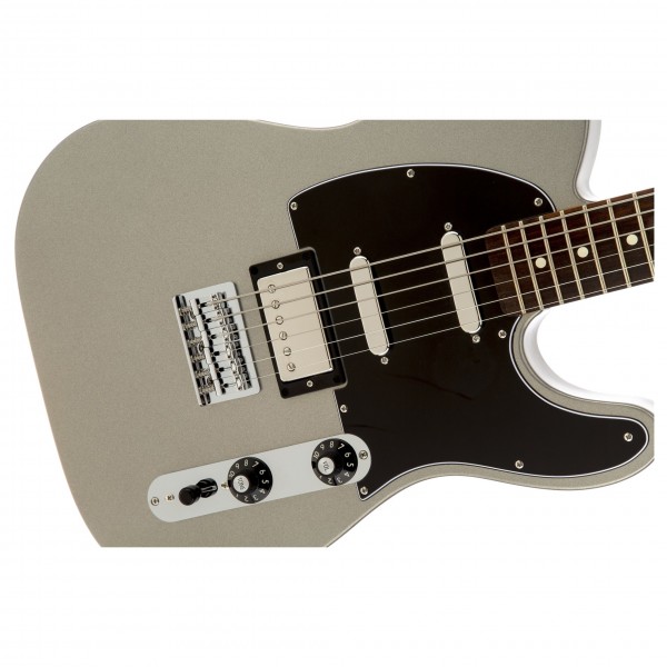 Fender Blacktop Telecaster Baritone, Ghost Silver | Gear4music