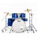 Pearl Export 22'' Rock Drum Kit w/Free Stool, High Voltage Blue - Front