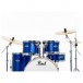 Pearl Export 22'' Rock Drum Kit w/Free Stool, High Voltage Blue - Rack Toms
