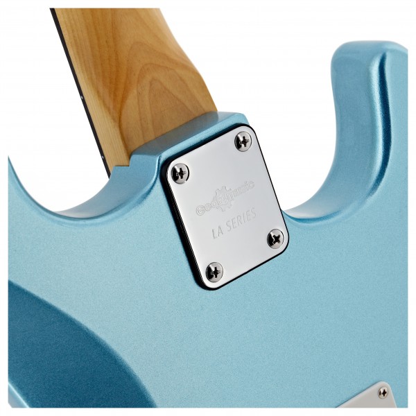 LA Select Left Hand Electric Guitar by Gear4music, Ice Blue Metallic