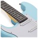 LA Select Left Hand Electric Guitar by Gear4music, Ice Blue Metallic