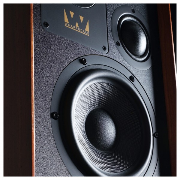 Wharfedale Super Denton Bookshelf Speaker, Mahogany Lifestyle View 2