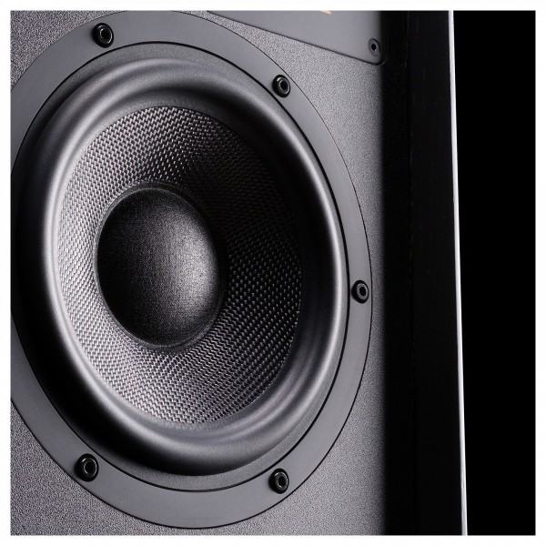 Wharfedale Super Denton Bookshelf Speaker, Black Oak Lifestyle View 2