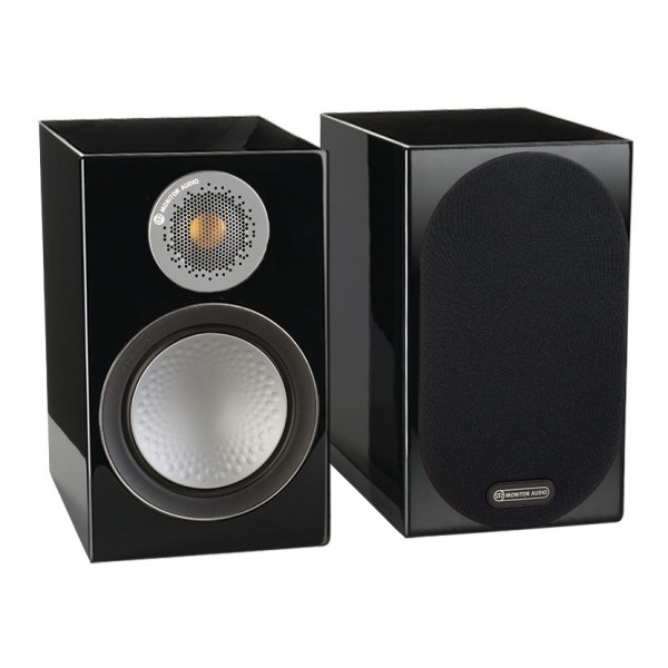 Monitor Audio Silver 50 Gloss Black Bookshelf Speakers (Pair)