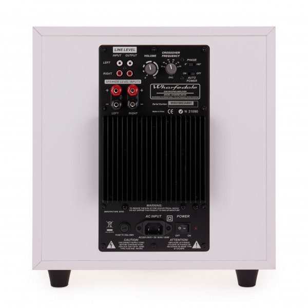 Wharfedale Diamond SW-150 Subwoofer, White - Rear