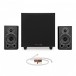 Wharfedale Diamond 9.1 and SW-150 Speaker Package, Carbon