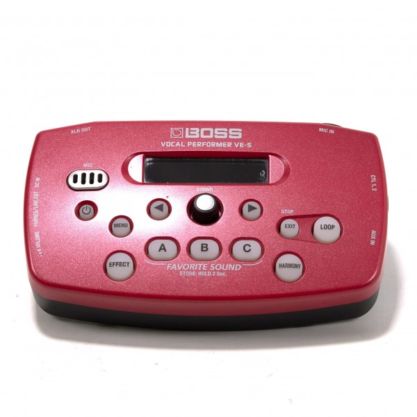 Boss VE-5 Vocal Performer Vocal Processor, Red - Secondhand