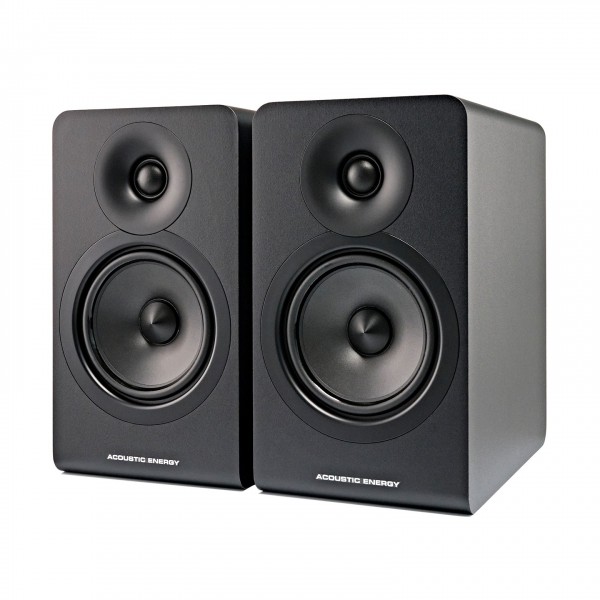 Acoustic Energy AE100 MK2 Bookshelf Speakers (Pair), Satin Black