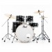 Pearl Export EXX 22'' Am. Fusion Drums, Jet Black - Front