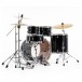 Pearl Export EXX 22'' Am. Fusion Drums, Jet Black - Rear Angle