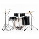 Pearl Export EXX 22'' Am. Fusion Drums, Jet Black - Rear